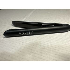 Adagio California~"Not So Mini" Ceramic Flat Iron in‎ Black~New No Box
